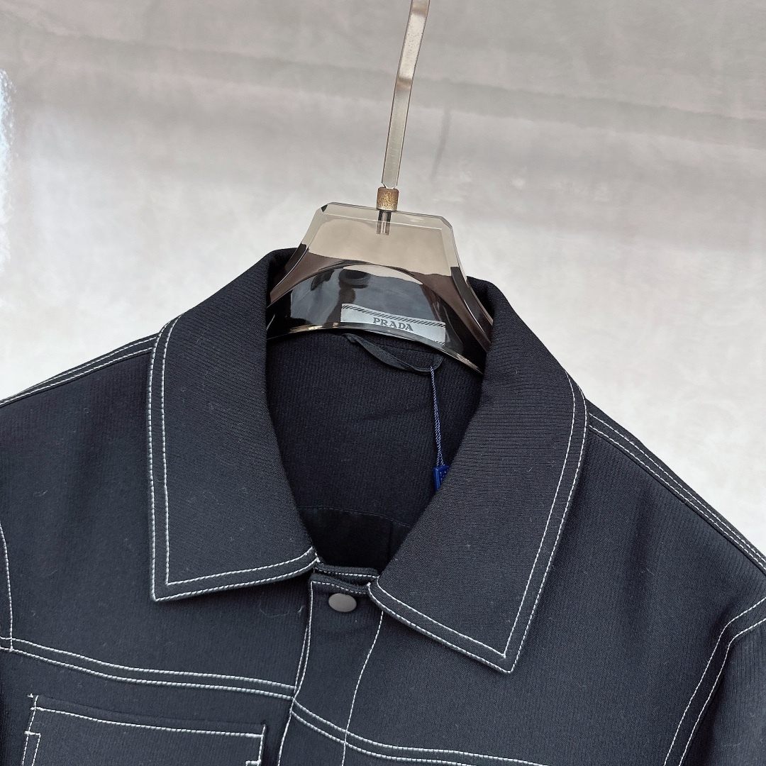 プラダ「Prada」2024秋冬 メンズ スタンドカラージャケット