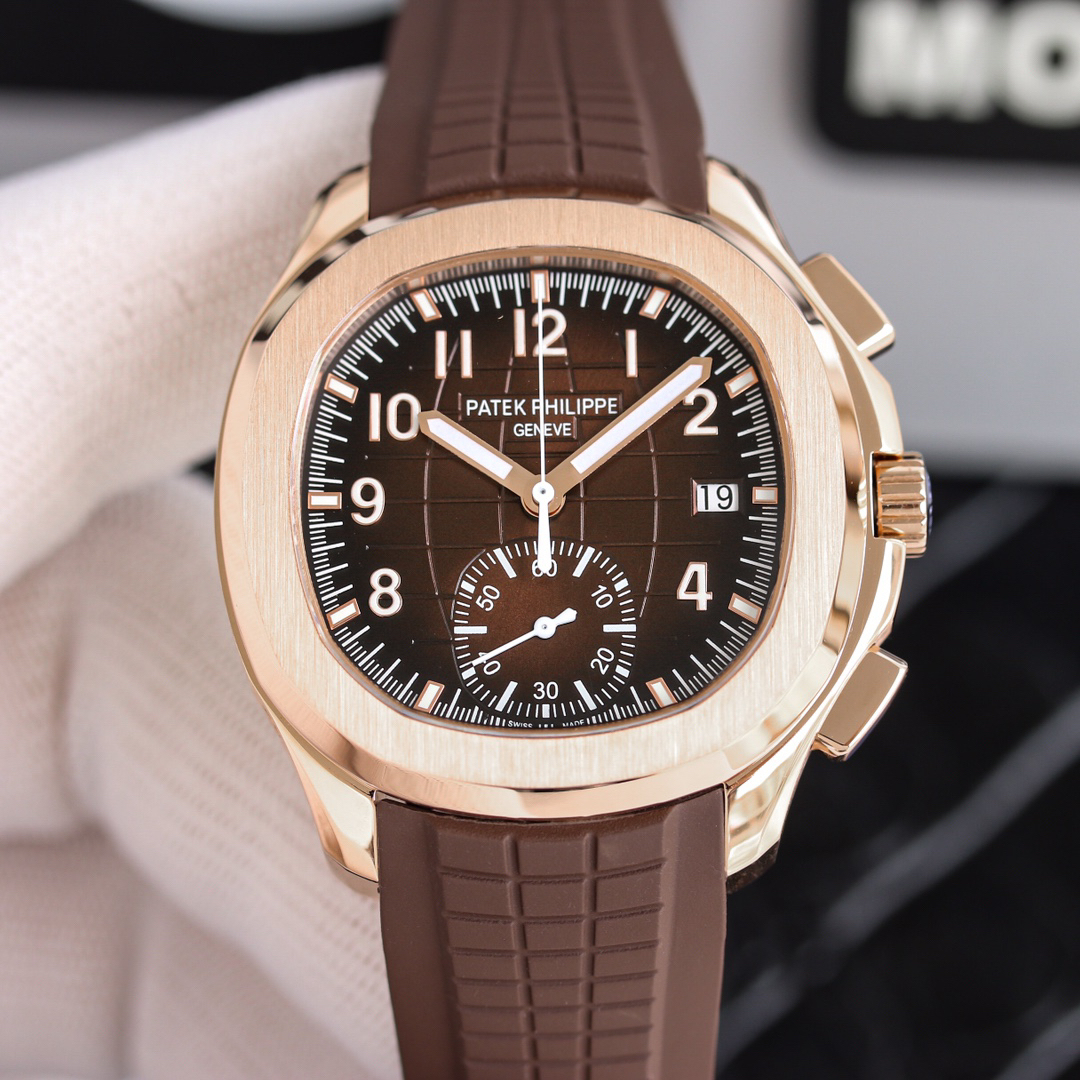 パテック フィリップ「Patek Philippe」メンズ マルチファンクション メカニカルウォッチ アクアノート 5968A-001 42MM