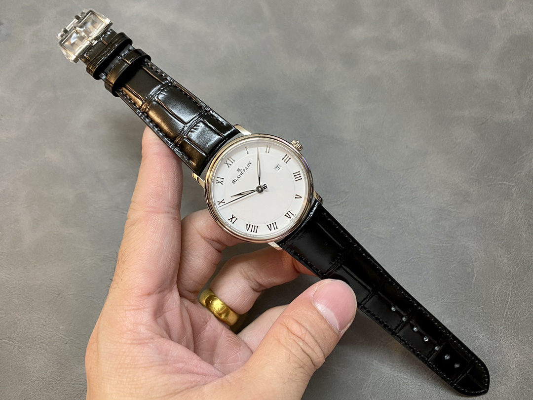 ブランパン「Blancpain」ヴィルレ クラシック エナメルダイアルメンズウォッチ40mm