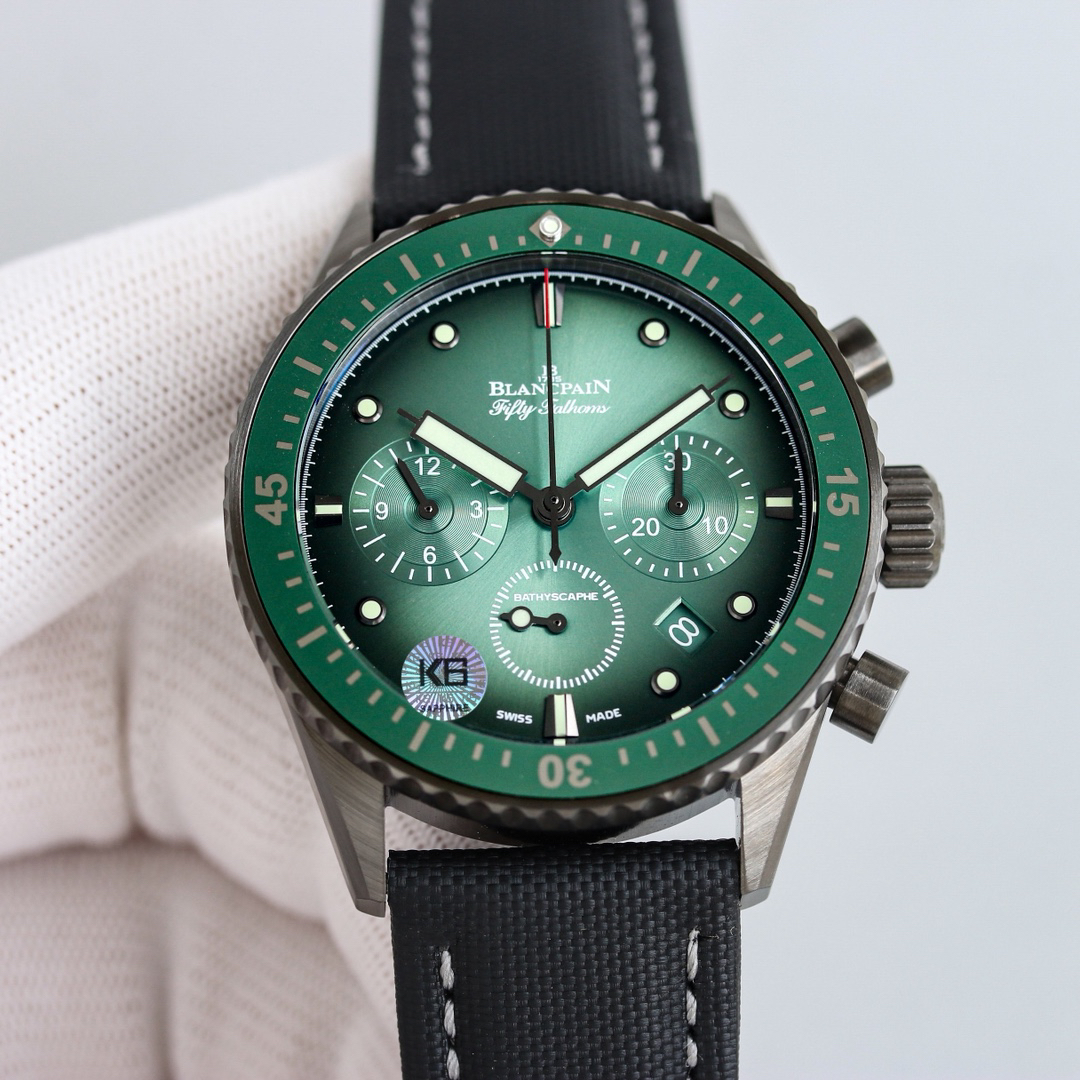 ブランパン「Blancpain」フィフティ・ファゾム バチスカーフ フライバッククロノグラフ自動巻きダイバーズウォッチ43.6mm