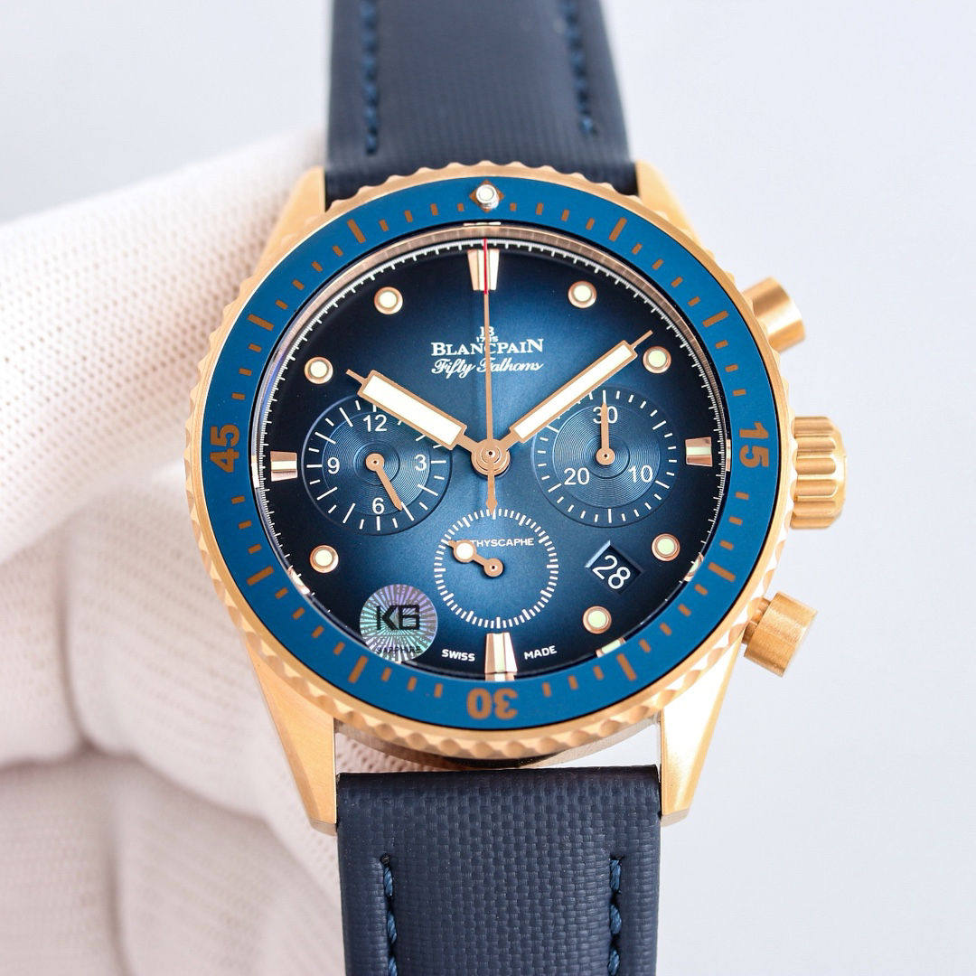 ブランパン「Blancpain」フィフティ・ファゾム バチスカーフ フライバッククロノグラフ自動巻きダイバーズウォッチ43.6mm