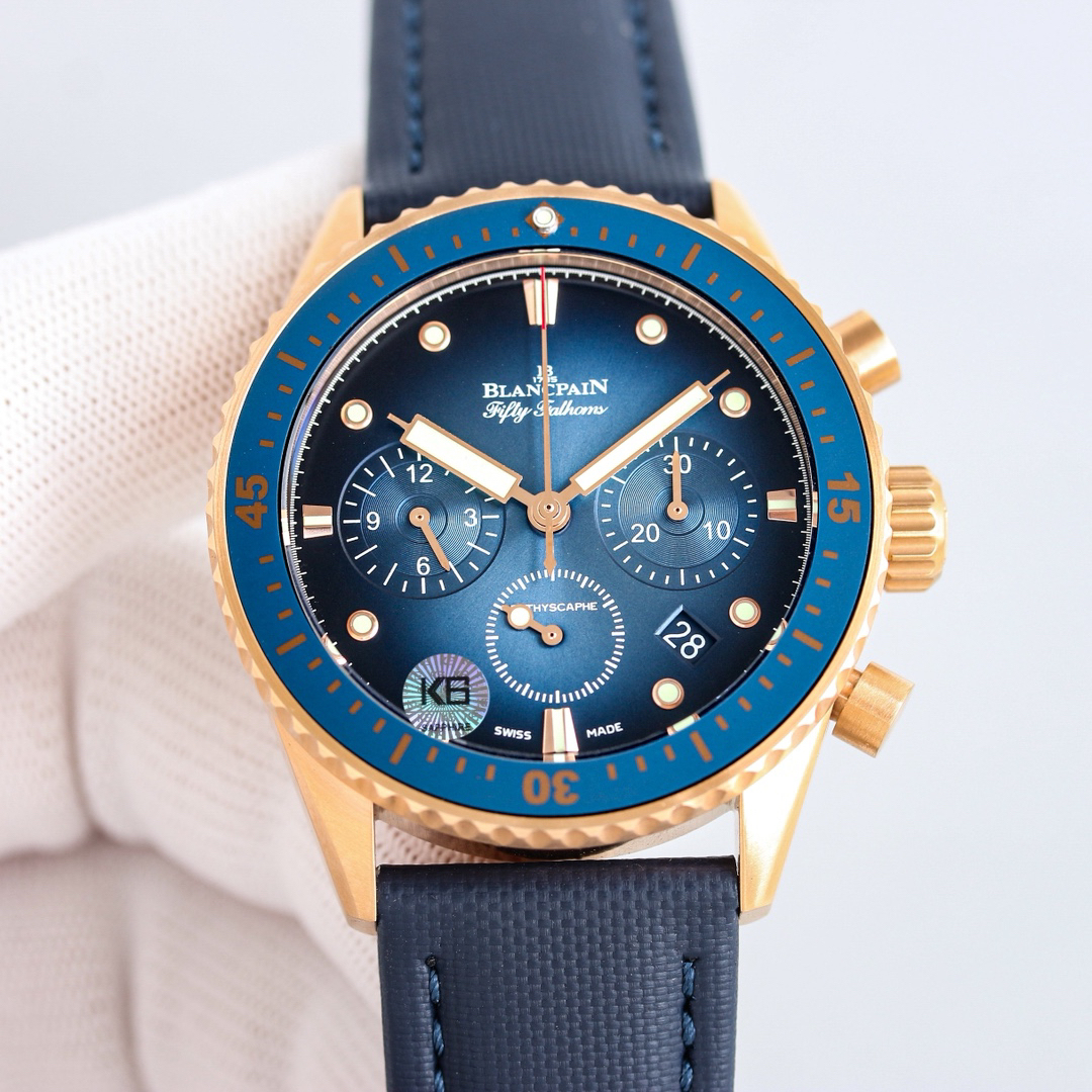 ブランパン「Blancpain」フィフティ・ファゾム バチスカーフ フライバッククロノグラフ自動巻きダイバーズウォッチ43.6mm