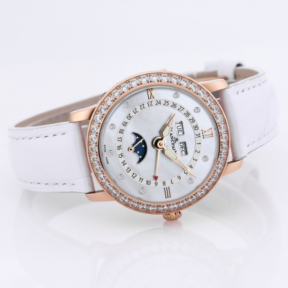 ブランパン「Blancpain」ヴィルレ レディース ムーンフェイズ＆コンプリートカレンダー自動巻き腕時計35mm