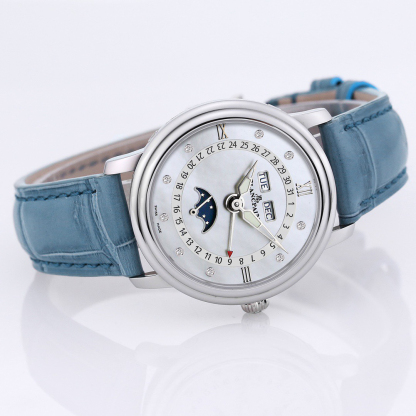 ブランパン「Blancpain」ヴィルレ レディース ムーンフェイズ＆コンプリートカレンダー自動巻き腕時計35mm