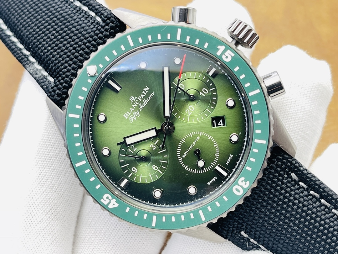 ブランパン「Blancpain」フィフティ・ファゾム バチスカーフ フライバッククロノグラフ自動巻きダイバーズウォッチ43mm