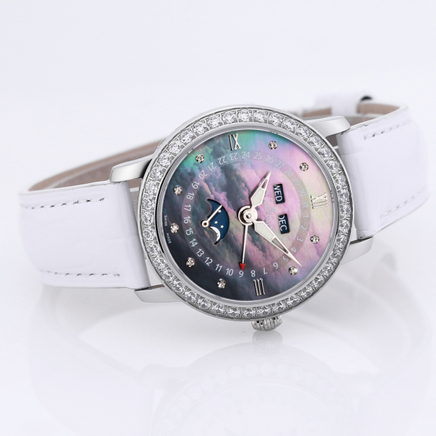 ブランパン「Blancpain」 ヴィルレ レディース ムーンフェイズ＆コンプリートカレンダー自動巻き腕時計35mm