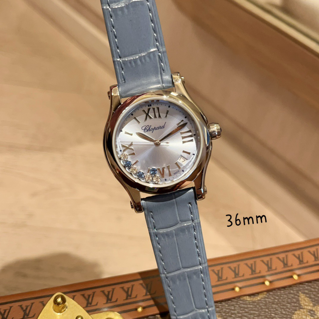 ショパール「Chopard」ハッピーダイヤモンドレディースウォッチ36mm
