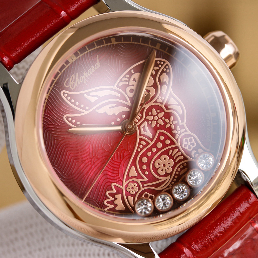 ショパール「Chopard」ハッピーダイヤモンド ウサギレディースウォッチ30mm