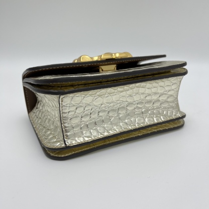 トリー バーチ「Tory Burch」 ELEANOR スモール クロコダイルエンボス ショルダーバッグ
