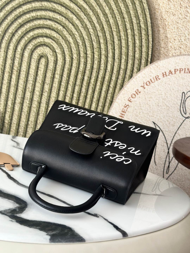 デルヴォー「Delvaux」Brillant Box ダブルリング ハンドバッグ