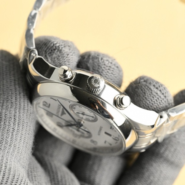 ロンジン「Longines」マスターコレクション クロノグラフ メンズウォッチ 42mm