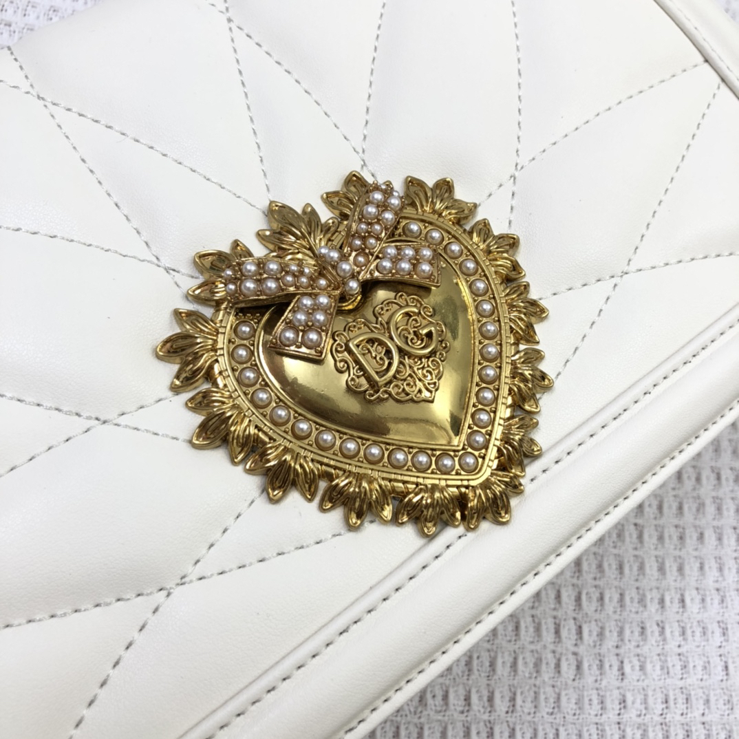 ドルチェ・アンド・ガッバーナ「D&G」Sicily プリントレザー ショルダーバッグ