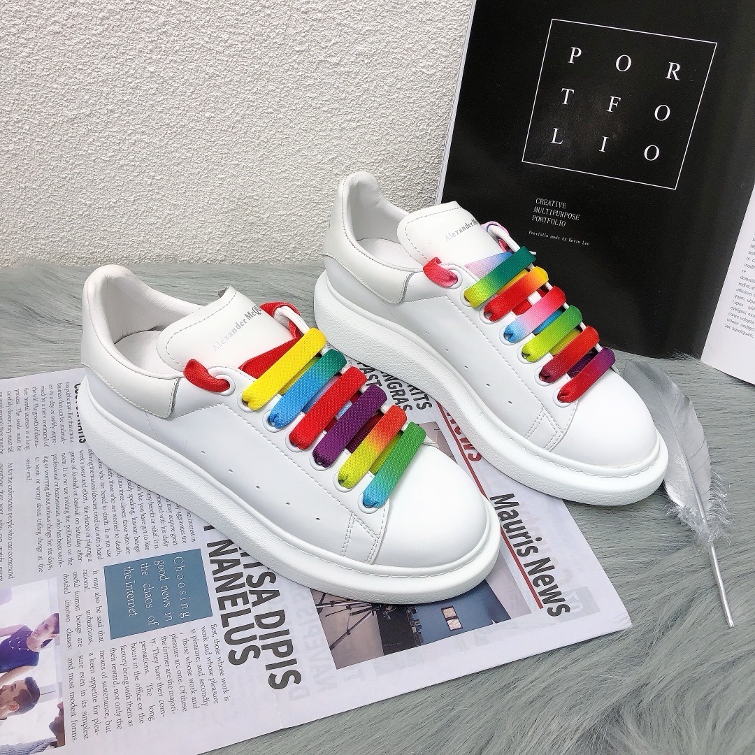 アレキサンダー・マックイーン［Alexander McQueen］Oversized Sneaker "Fluffy-Trim White" スニーカー