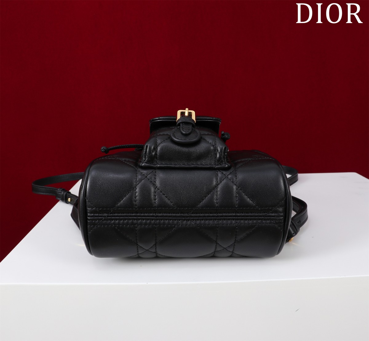 ディオール「Dior」カロ バックパック スモール ラージキャンバスキルト