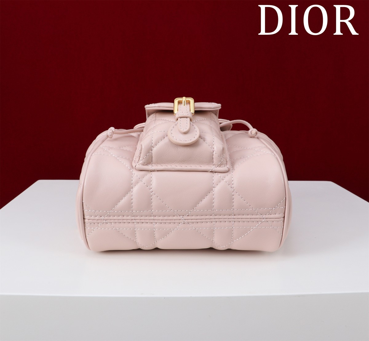 ディオール「Dior」カロ バックパック スモール ラージキャンバスキルト
