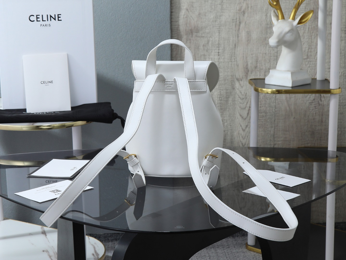 セリーヌ「Celine」BONNIE スムースレザー バックパック