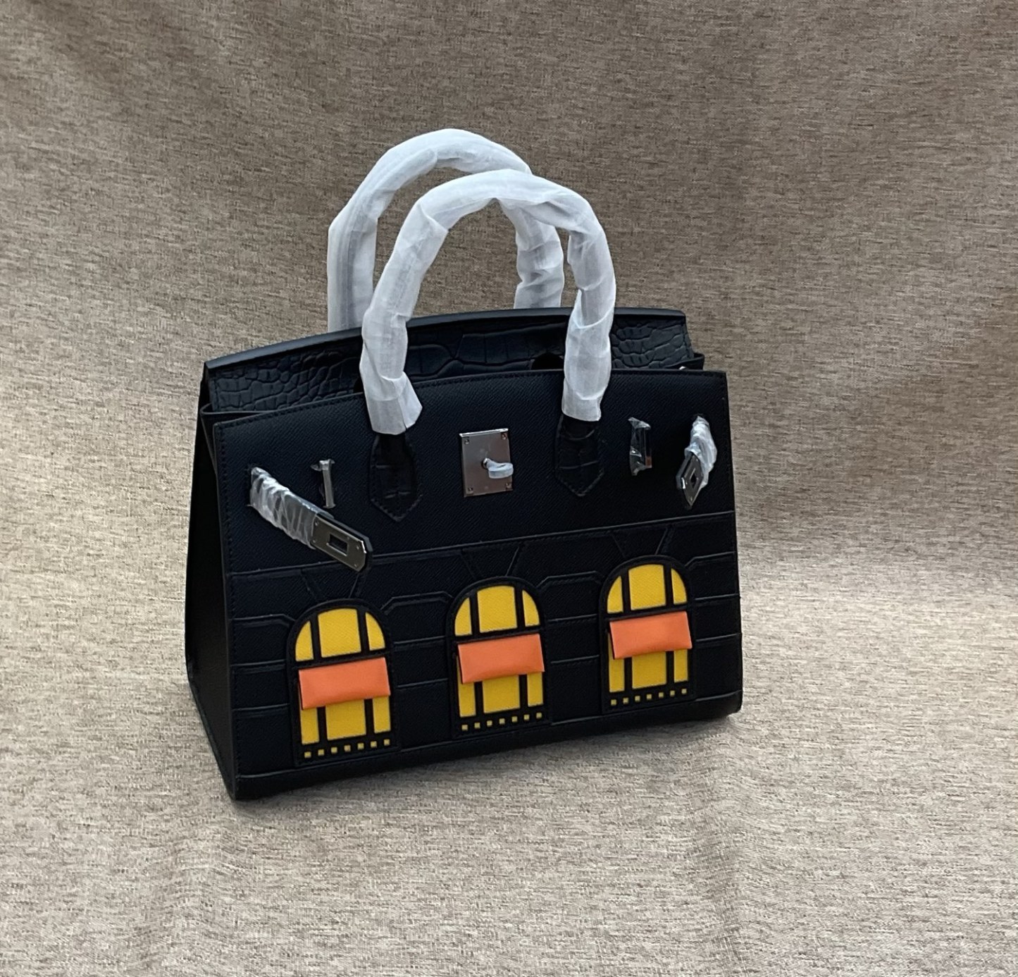 エルメス「Hermès」ミッドナイト ノワール スウィフトレザー バッグ