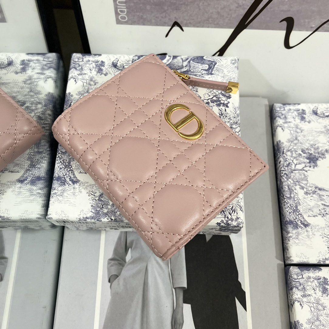 ディオール「Dior」30モンターニュ ダリア ウォレット ラムスキン