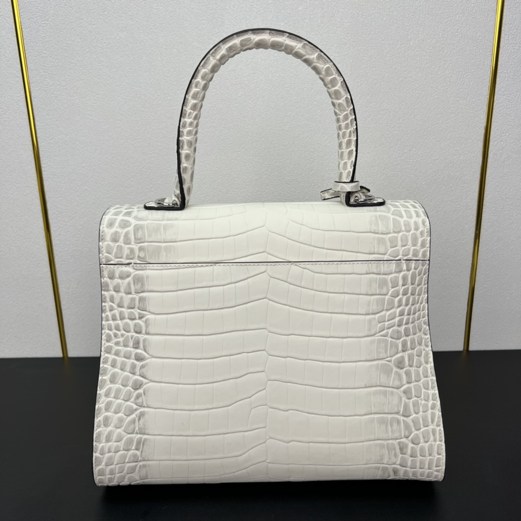 デルヴォー「Delvaux」Crocodile Embossed ショルダーバッグ