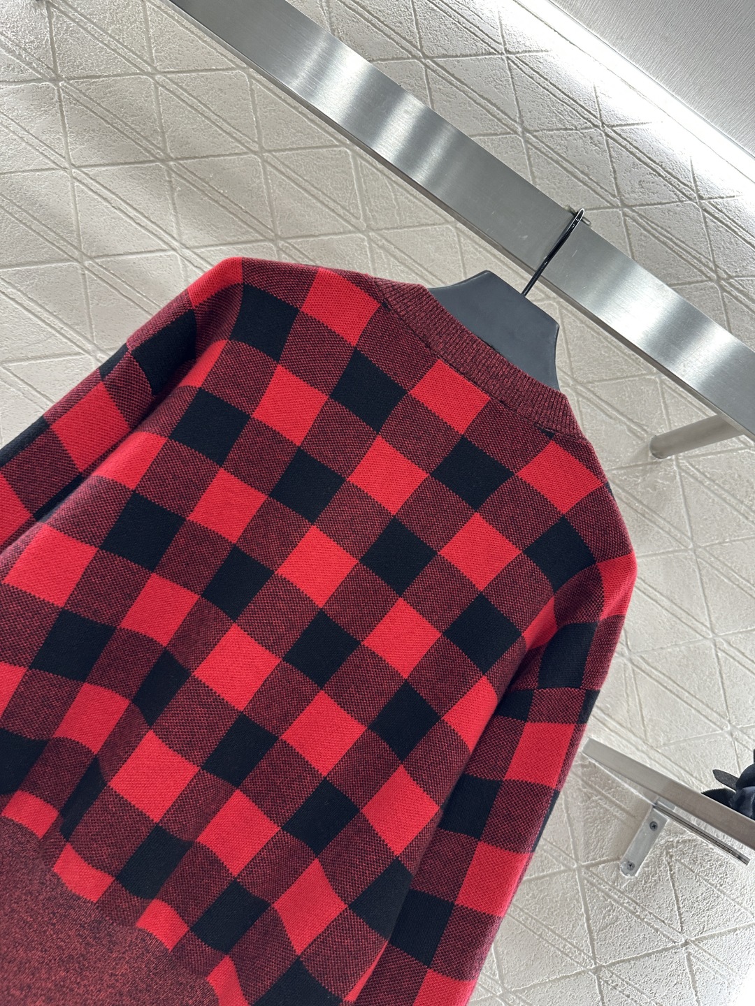 ルイ・ヴィトン「Louis Vuitton」 25FW ダマスカスチェック カーディガン