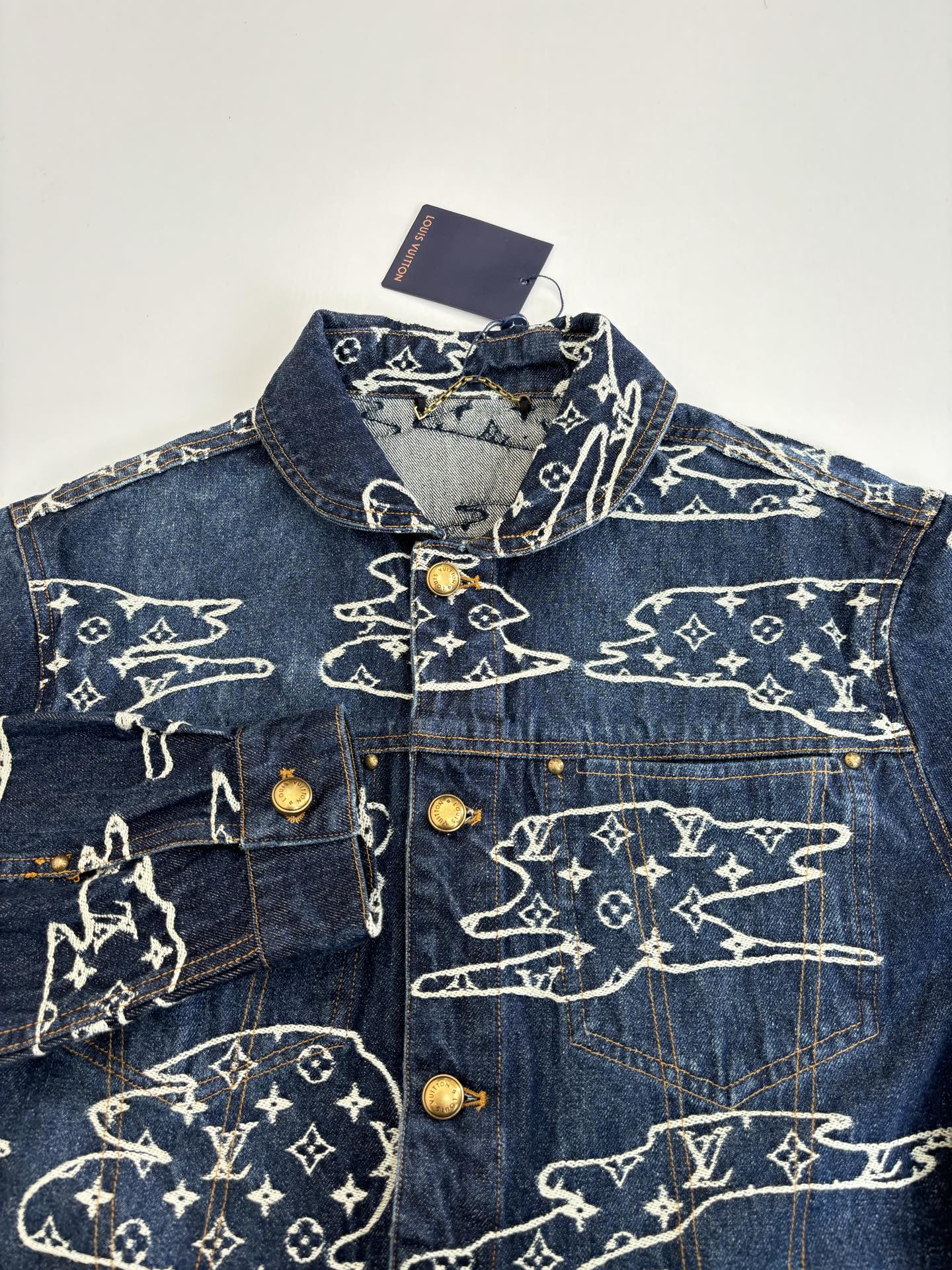 ルイ・ヴィトン「Louis Vuitton」SS25 クラウドジャカード デニムジャケット