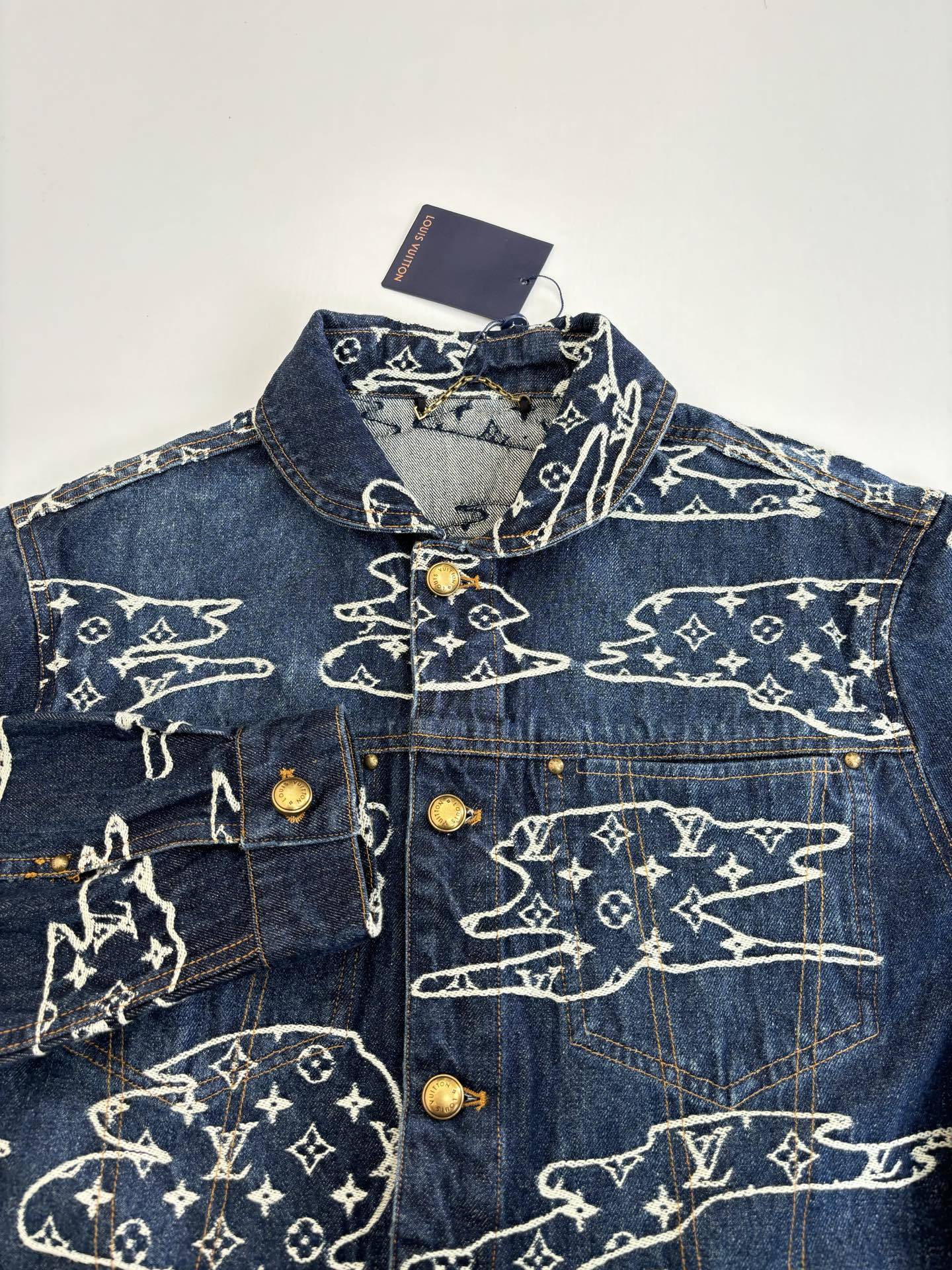 ルイ・ヴィトン「Louis Vuitton」SS25 クラウドジャカード デニムジャケット
