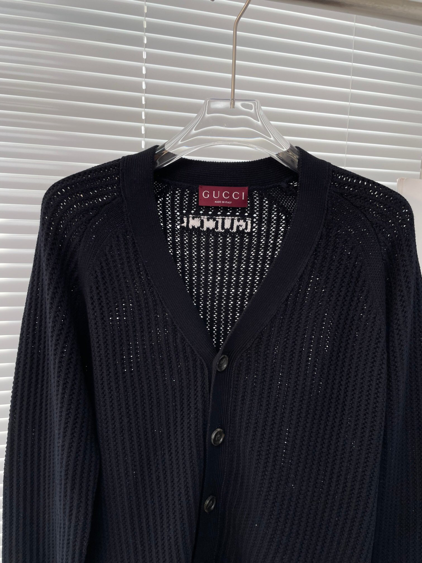 グッチ「Gucci」 Jackie Web ニットカーディガン