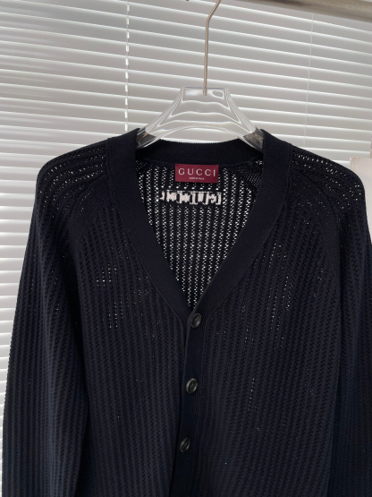 グッチ「Gucci」 Jackie Web ニットカーディガン