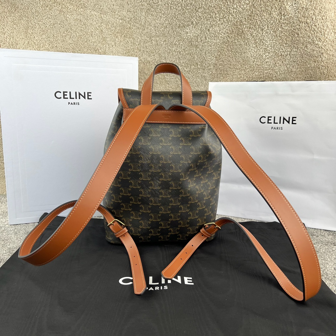 セリーヌ「Celine」FOLCO TRIOMPHE CANVASバックパック
