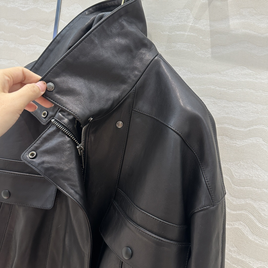 サンローラン「Saint Laurent」 Laurent ラムレザー モトジャケット