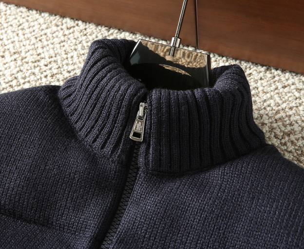 モンクレール「Moncler」2025年秋冬新作 ウールニットパネル ダウンジャケット