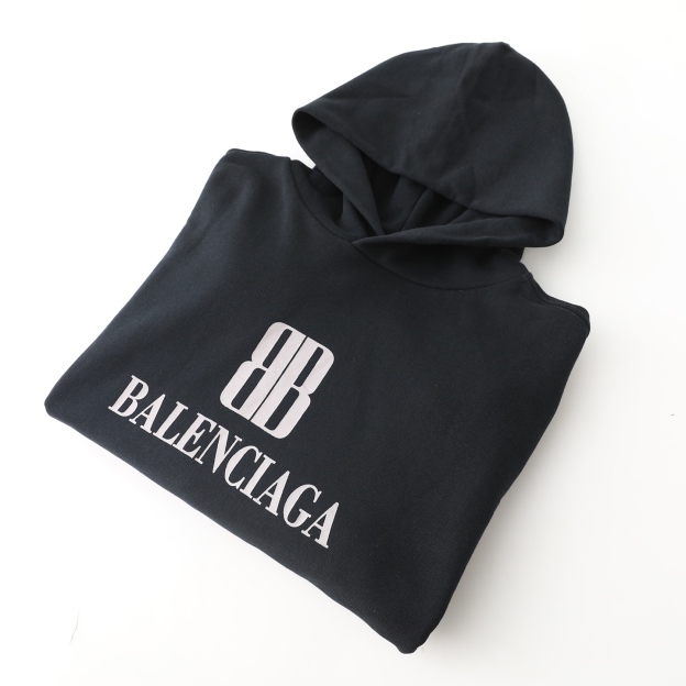バレンシアガ「Balenciaga」ダブルB プリント パーカ