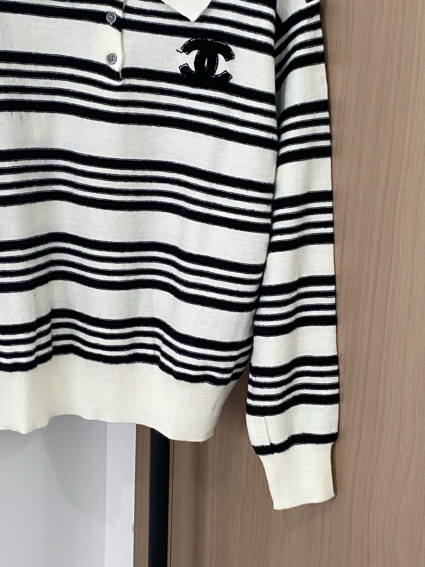 シャネル「Chanel」ストライプ カラー ニット セーター