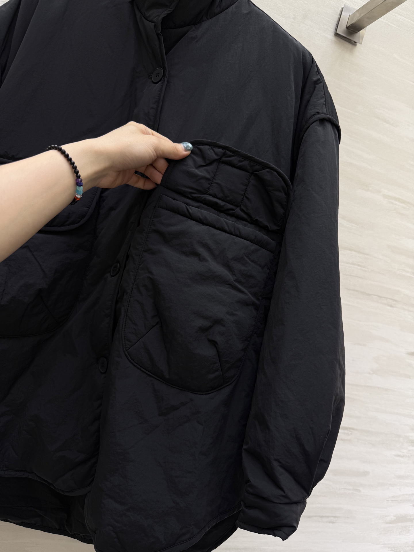 シャネル「Chanel」ヴィンテージ スタンドカラー キルトド ジャケット