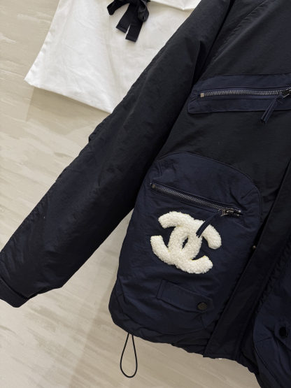 シャネル「Chanel」ヴィンテージ フード付き キルトド コート