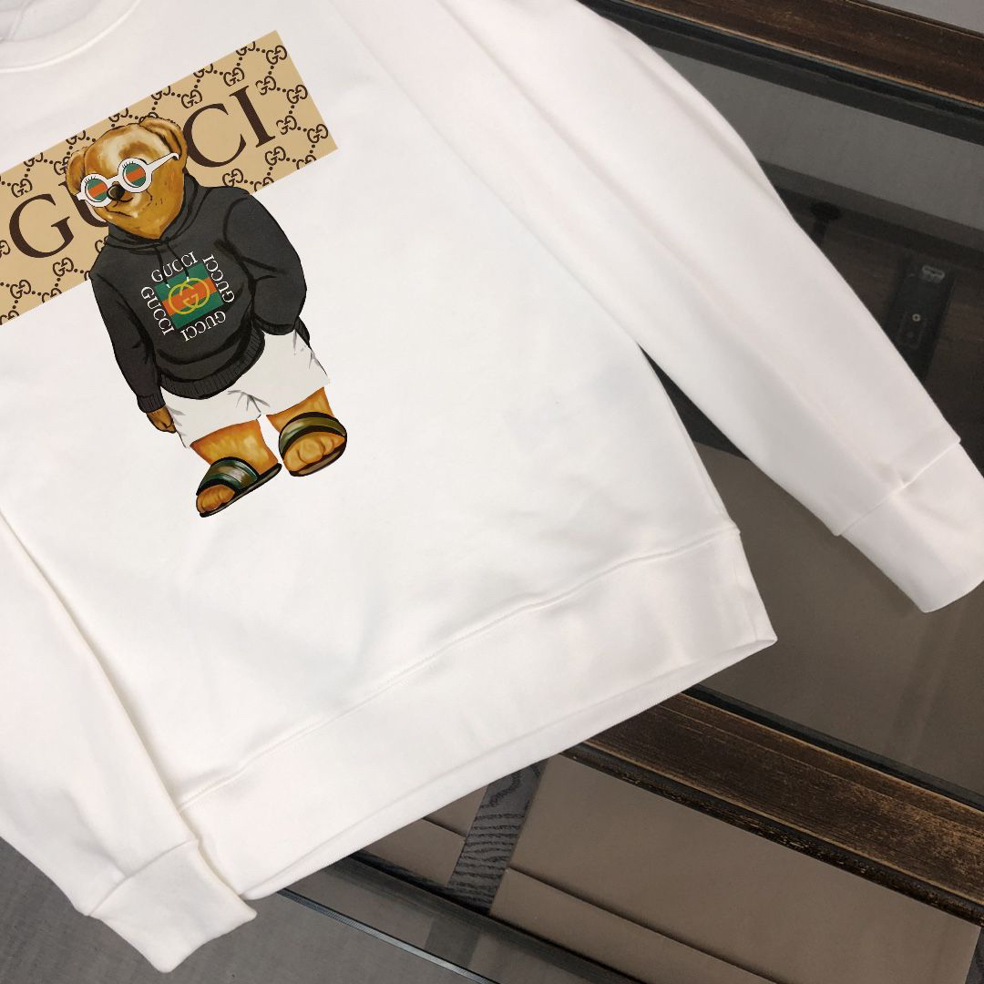 グッチ「Gucci」ユニセックス デジタルプリント ラウンドネック スウェットシャツ