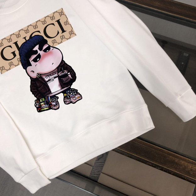 グッチ「Gucci」ユニセックス デジタルプリント ラウンドネック スウェットシャツ