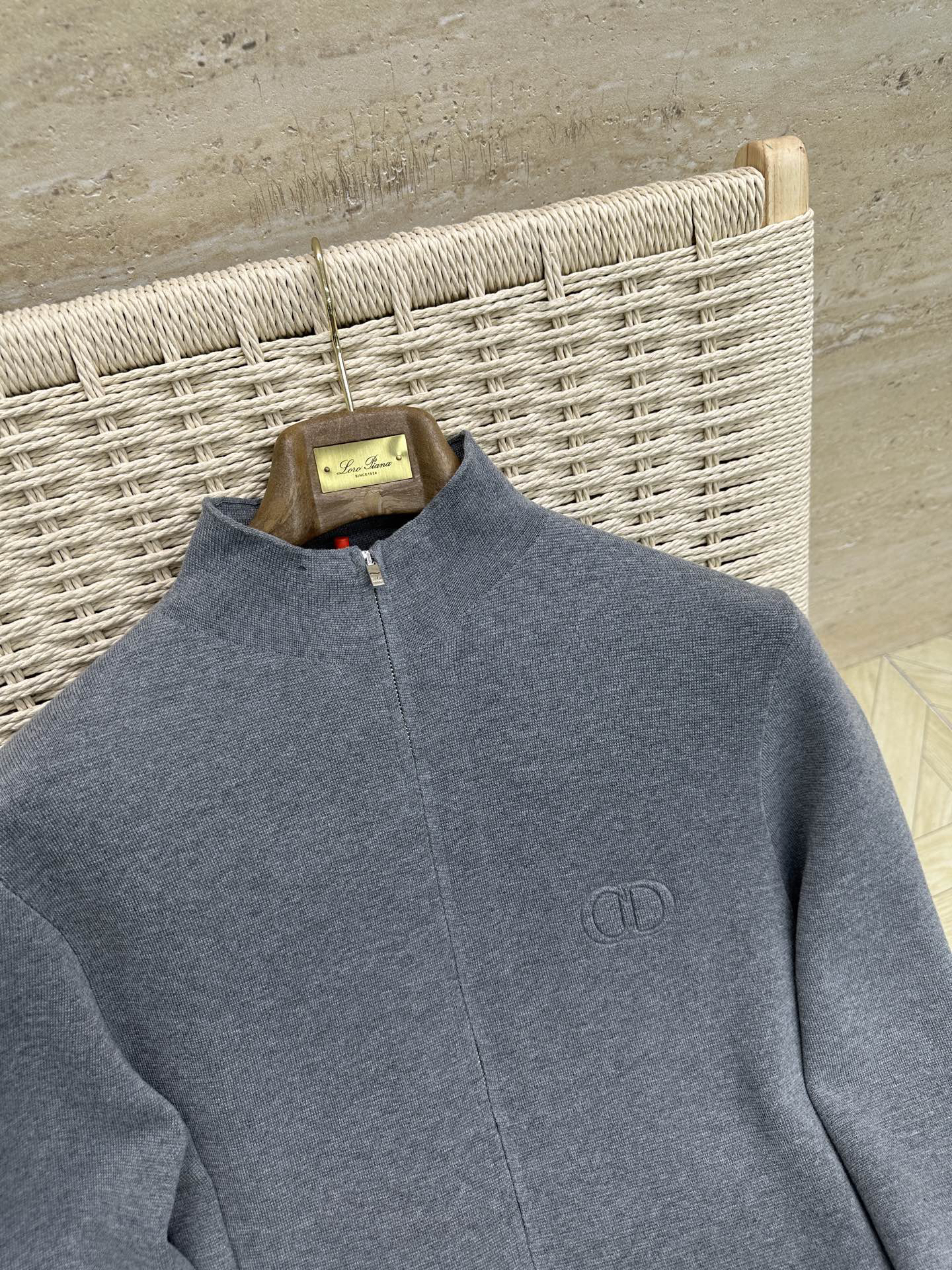 ディオール「Dior」ジップアップ ニット カーディガン