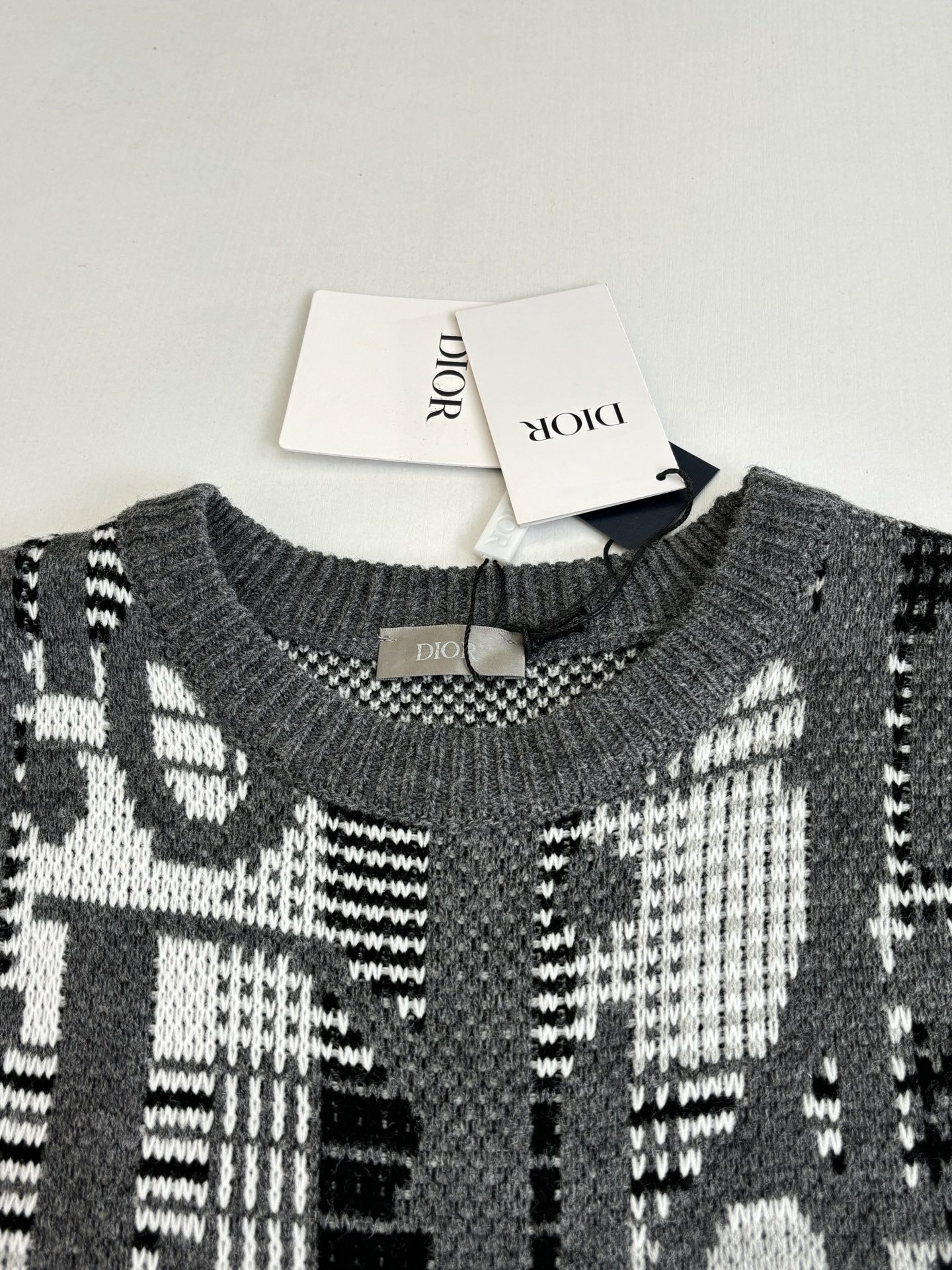 ディオール「Dior」 オブリーク ウール ジャカード ニットセーター