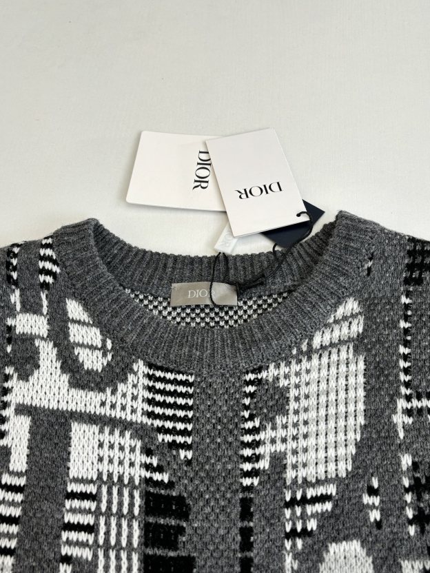 ディオール「Dior」 オブリーク ウール ジャカード ニットセーター