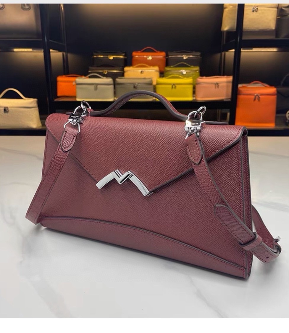 モイナ「Moynat」Réjane レザートートバッグ