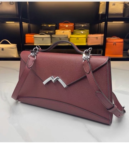 モイナ「Moynat」Réjane レザートートバッグ
