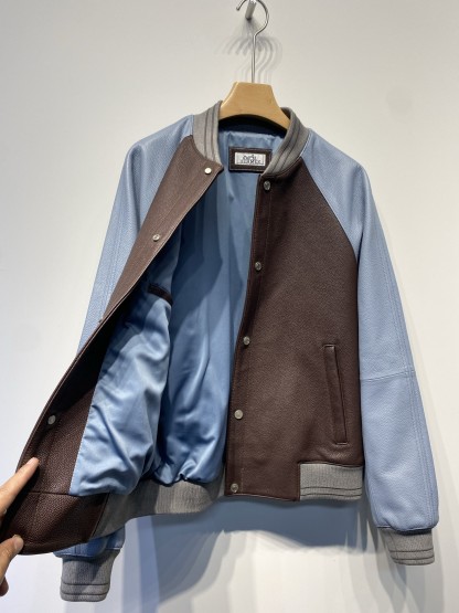 エルメス「Hermès」アーリー オータム ベースボール レザー ジャケット
