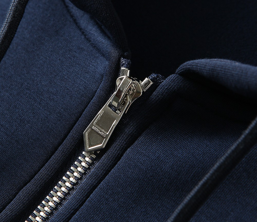 エルメス「Hermès」オートン/ウィンター サドルネイル エンブロイダリー フード付きジップスウェットシャツ 