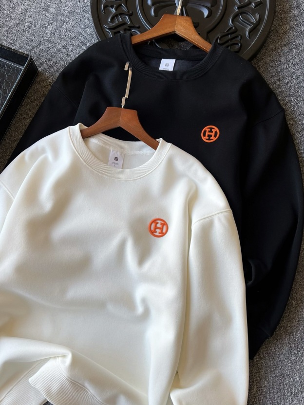 エルメス「Hermès」 オーリー フリース 裏起毛 スウェットシャツ