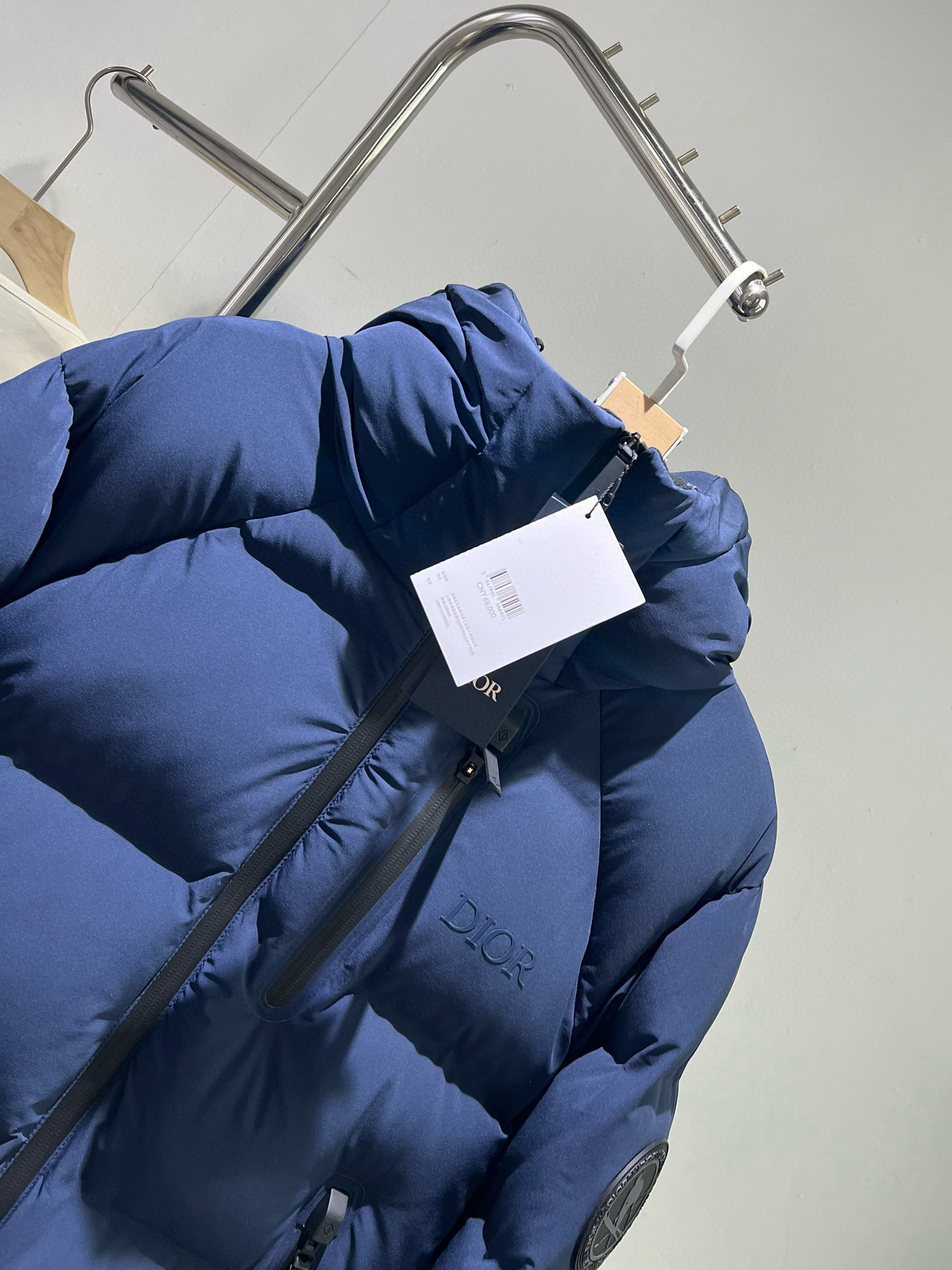 ディオール「Dior」スタンドカラー ジャカード キルト ダウン ジャケット