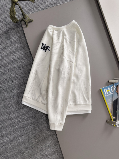 ディオール「Dior」エンブレム タオル刺繍 スウェットシャツ