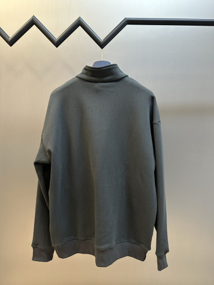 ディオール「Dior」フロッキープリント ハーフジップ スウェットシャツ