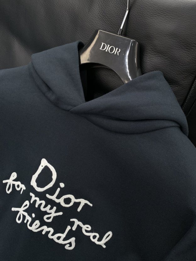 ディオール「Dior」刺繍ロゴ フーデッド スウェットシャツ