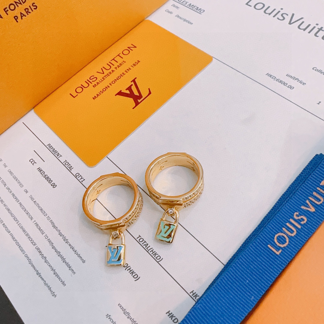 ルイ・ヴィトン「Louis Vuitton」ユニセックス ヴィンテージ モチーフ リング